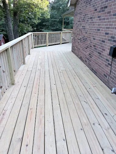 Elevated deck build